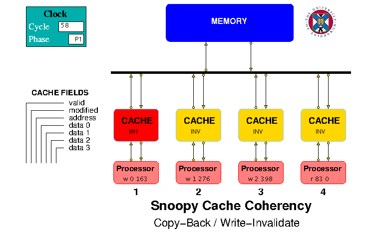 Snoopy Cache Coherence Model