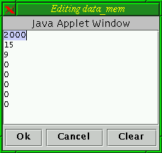 data memory display box