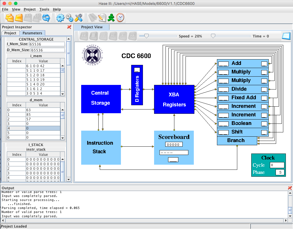 Image of HASE CDC 6600 simulation