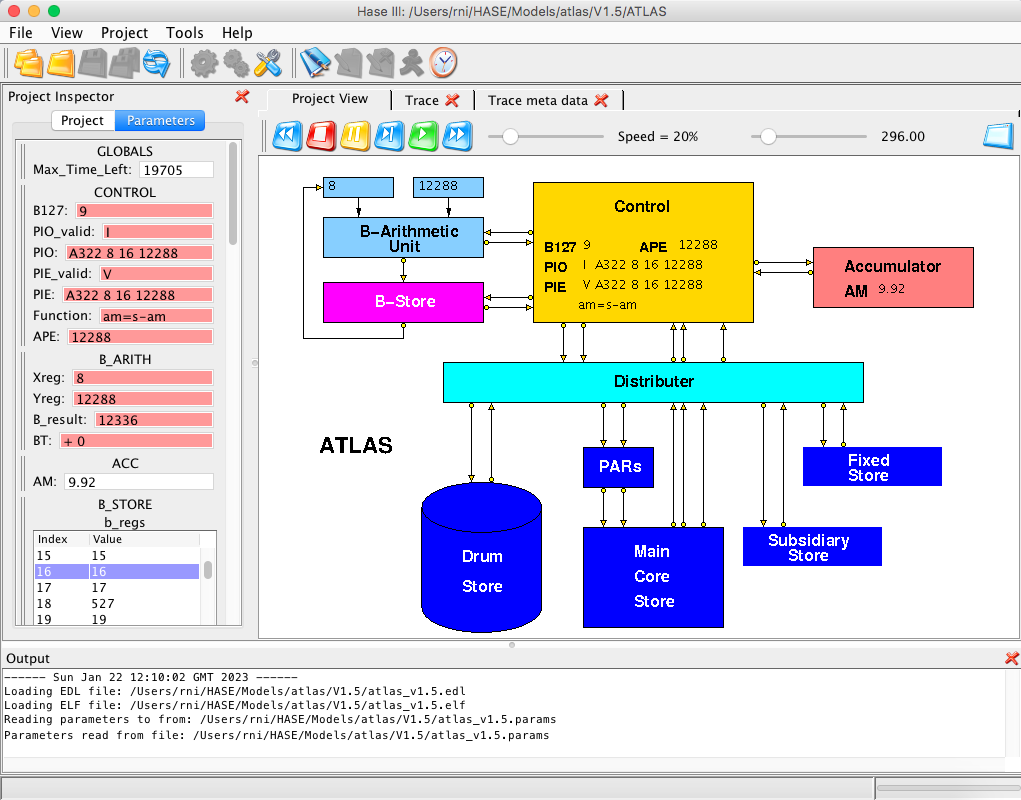 Image of HASE Atlas simulation