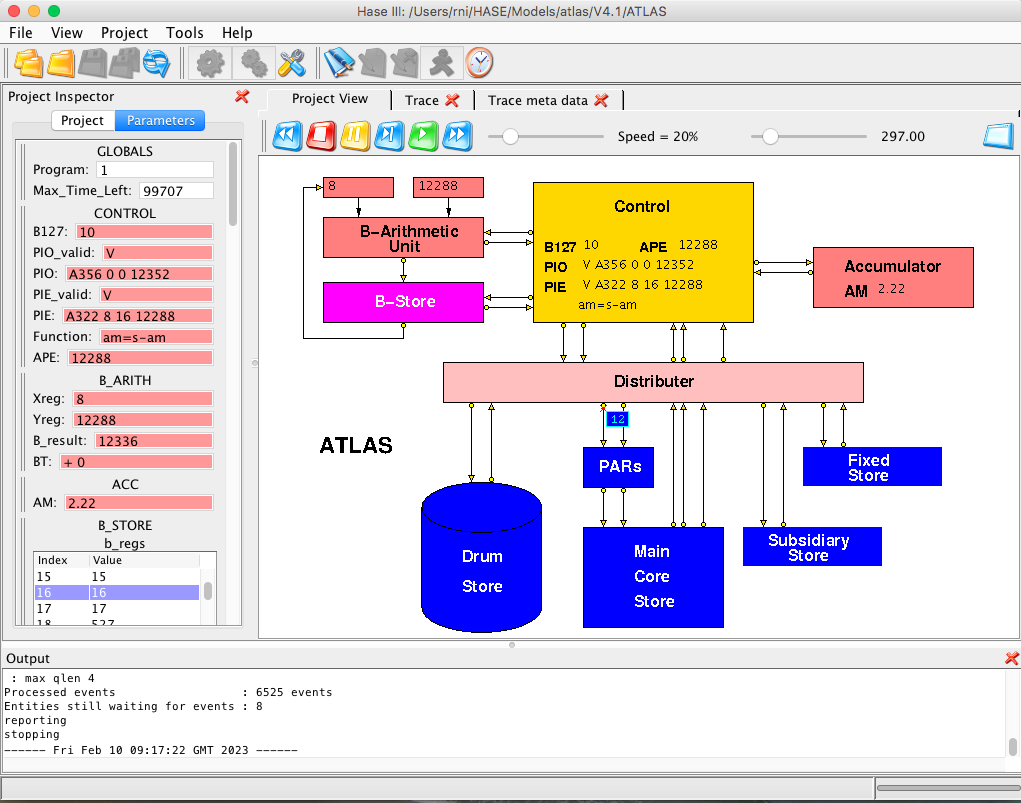 Image of HASE Atlas simulation